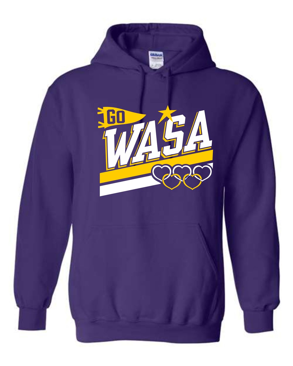 WASA-GO 18500 PURPLE PULLOVER HOODIE