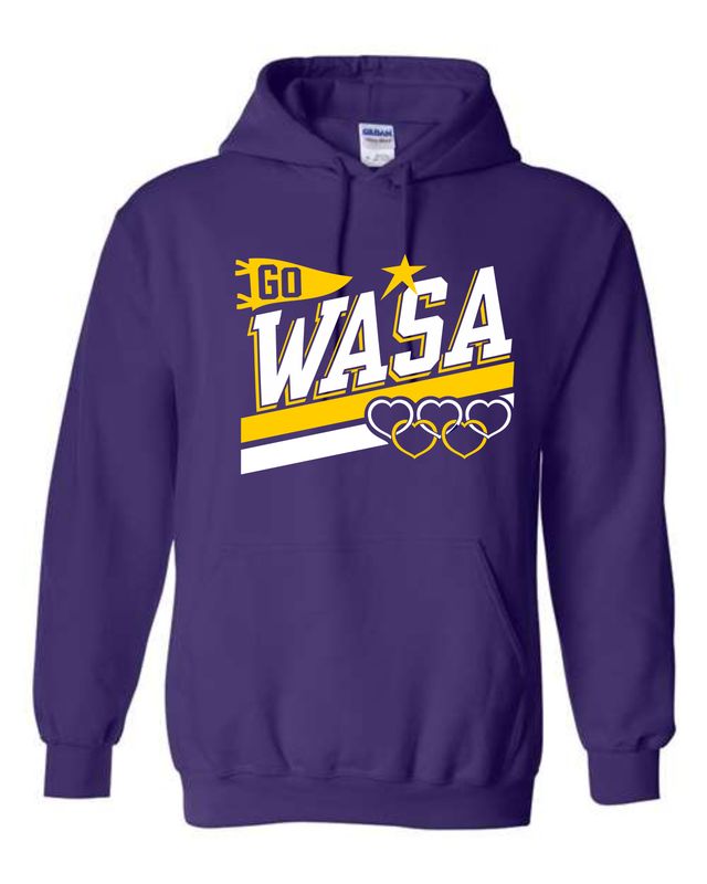 WASA-GO 18500 PURPLE PULLOVER HOODIE