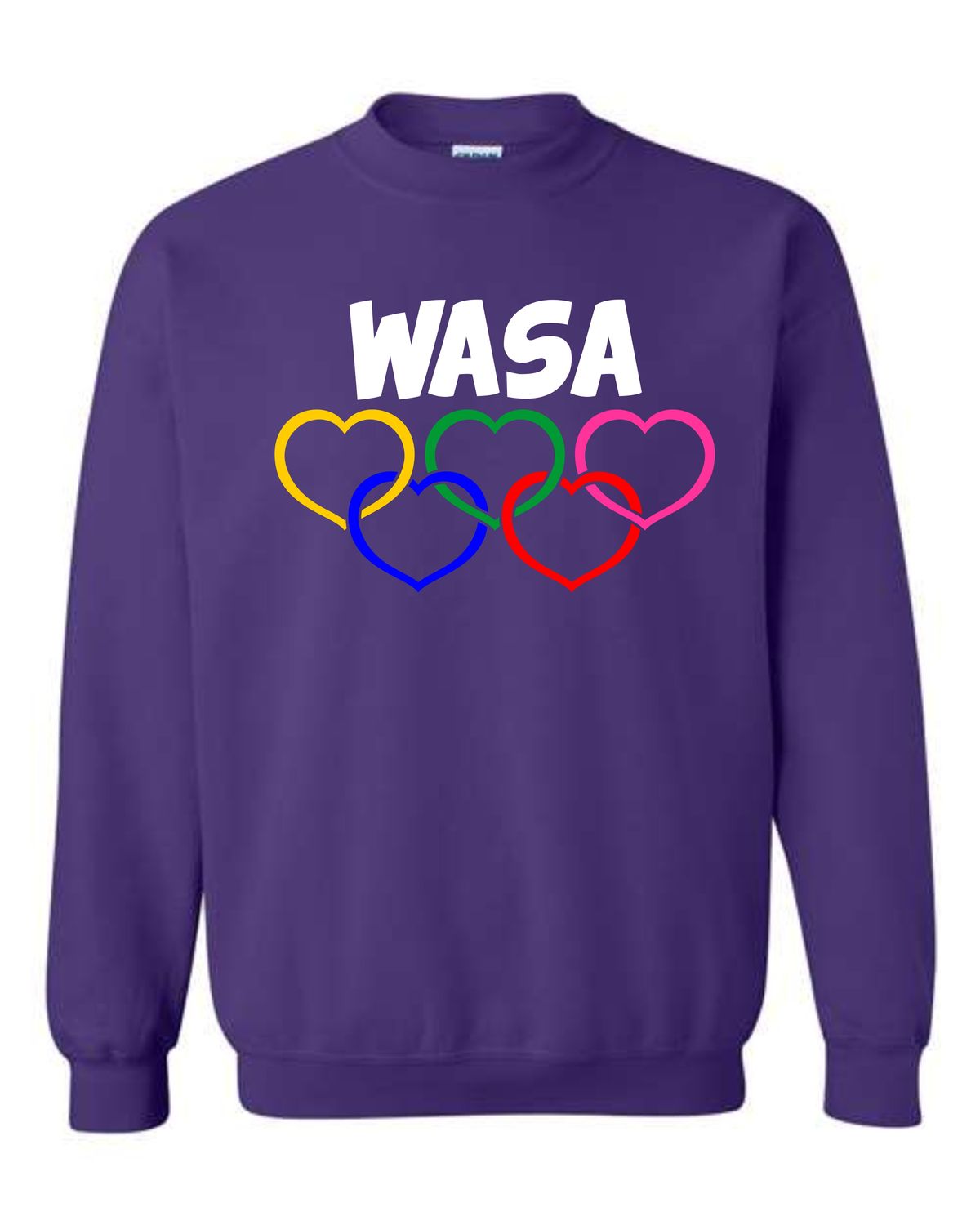 WASA-LOGO 18000 PURPLE CREWNECK SWEATSHIRT