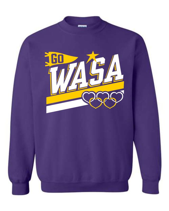 WASA-GO 18000 PURPLE CREWNECK SWEATSHIRT