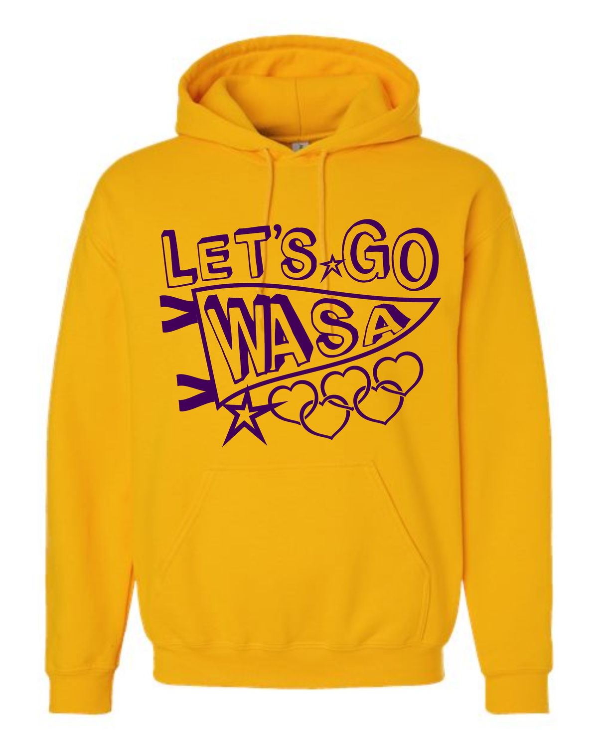 WASA-18500 GOLD PULLOVER HOODIE