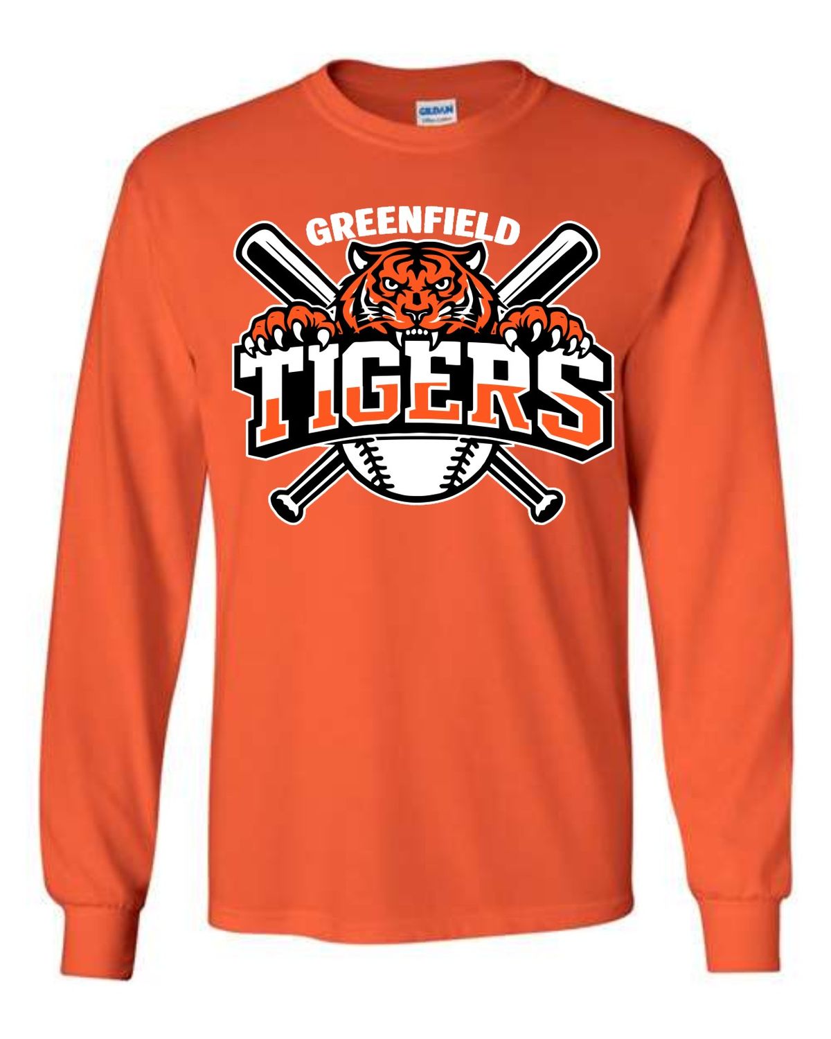 TIGERS-5400 ORANGE LONG SLEEVE-T