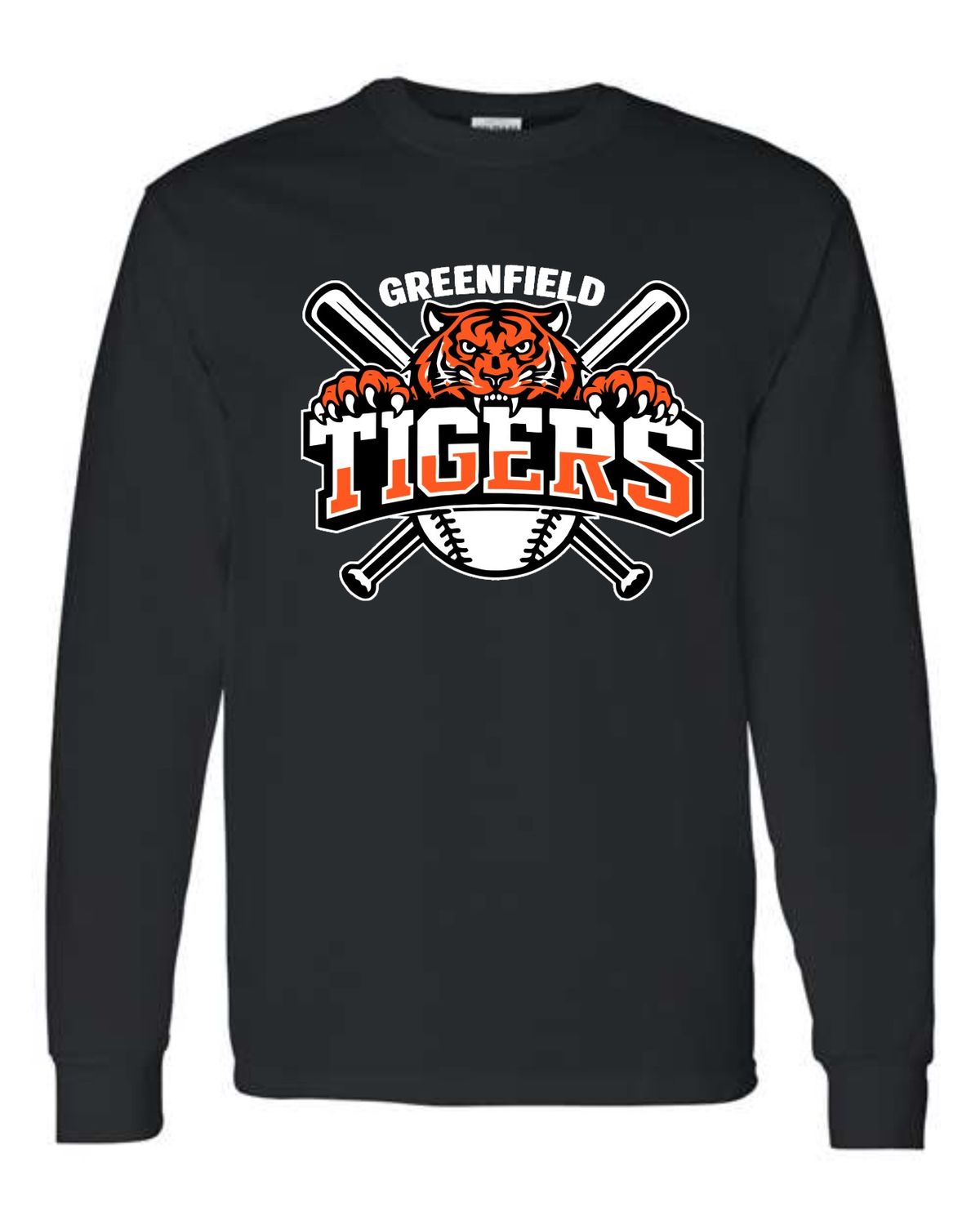 TIGERS-5400 BLACK LONG SLEEVE-T