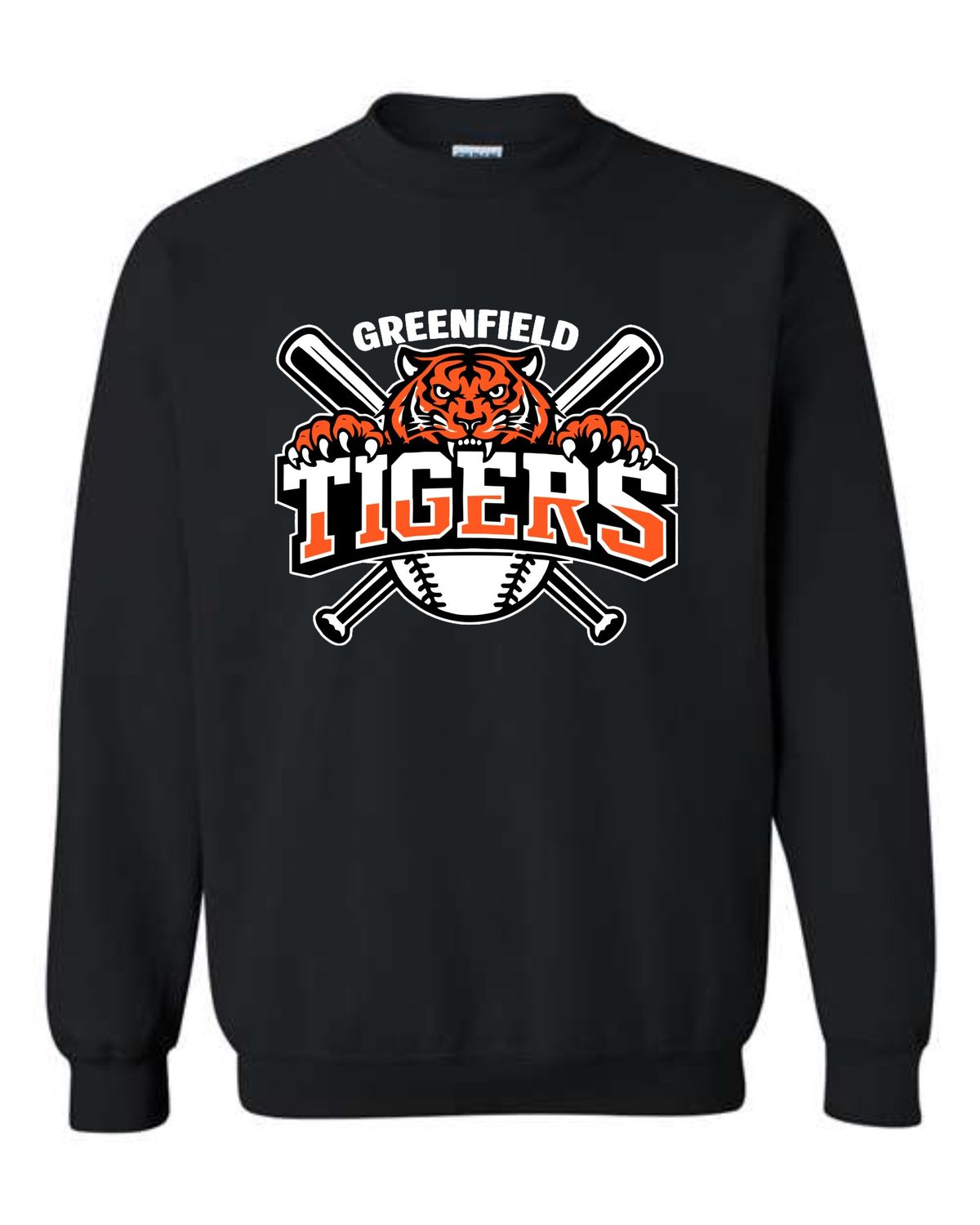 TIGERS-18000 BLACK CREWNECK SWEATSHIRT