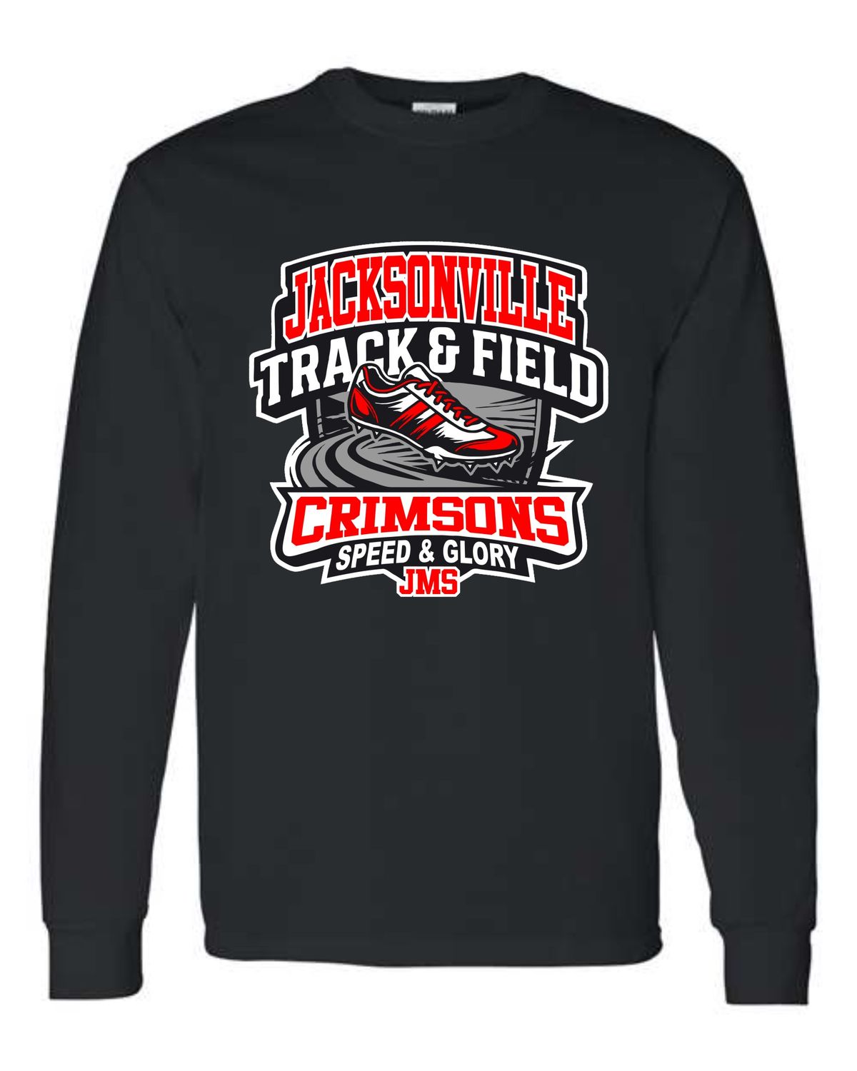 JMS TRACK-5400 BLACK LONG SLEEVE-T