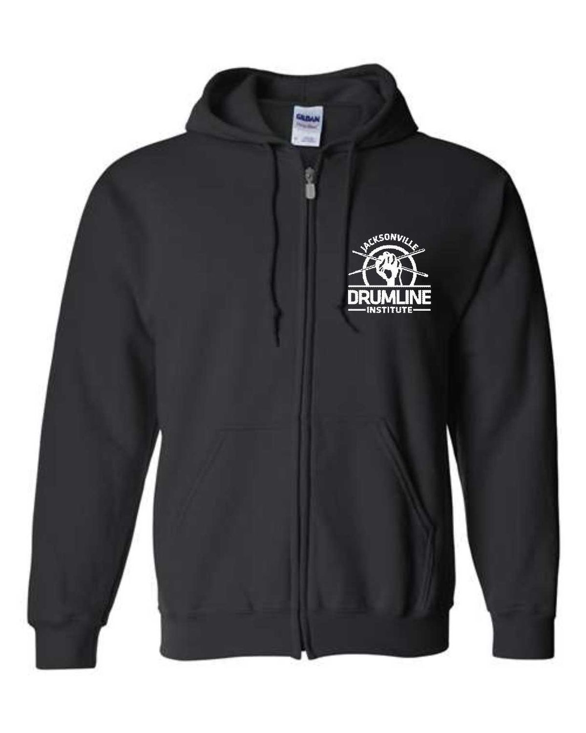 JDI-18600 BLACK FULL-ZIP HOODIE