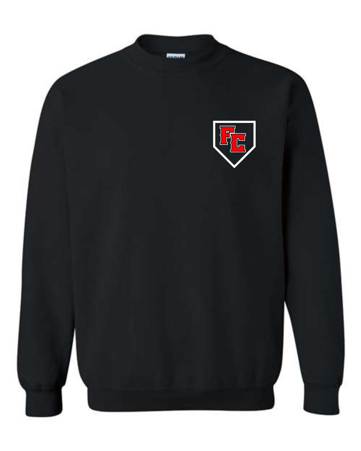 FC-FC STAFF LOGO-18000 BLACK CREWNECK SWEATSHIRT (FRONT &amp; BACK PRINT)