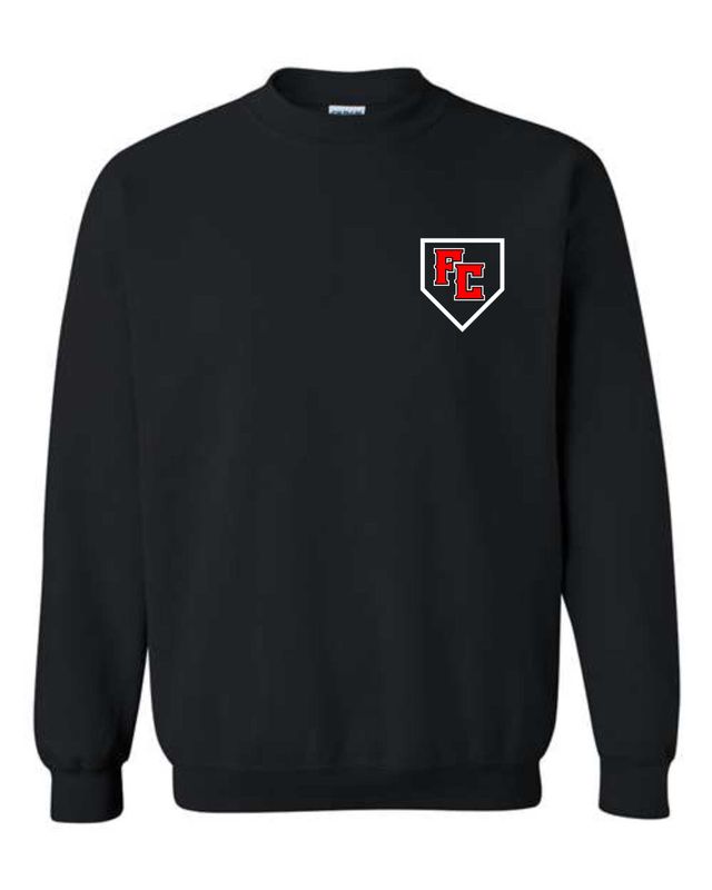 FC-FC STAFF LOGO-18000 BLACK CREWNECK SWEATSHIRT (FRONT &amp; BACK PRINT)