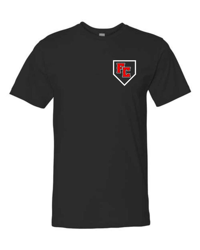 FC-FC STAFF LOGO-5000 LOGO BLACK T-SHIRT (FRONT &amp; BACK PRINT)