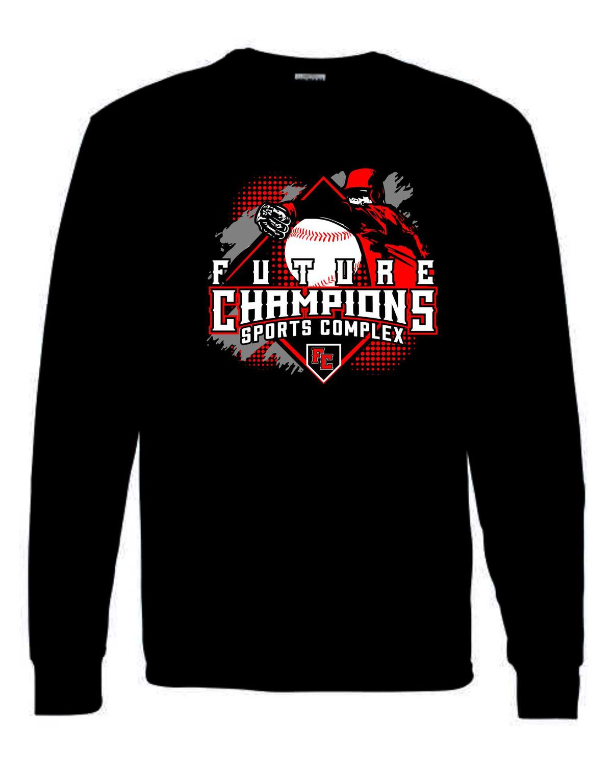 FC-SINGLE A SHOWDOWN-5400 BLACK REGULAR LONG SLEEVE-T (FRONT &amp; BACK PRINT)