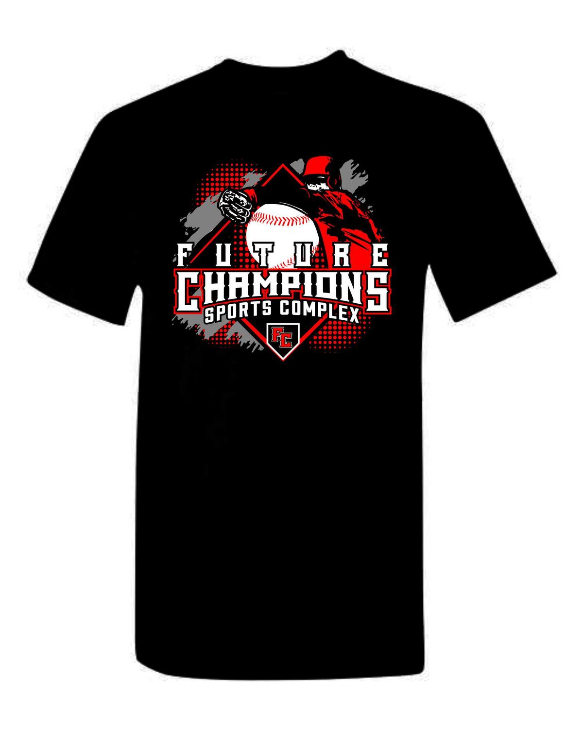 FC-SINGLE A SHOW DOWN-5000 BLACK REGULAR T-SHIRT (FRONT &amp; BACK PRINT)