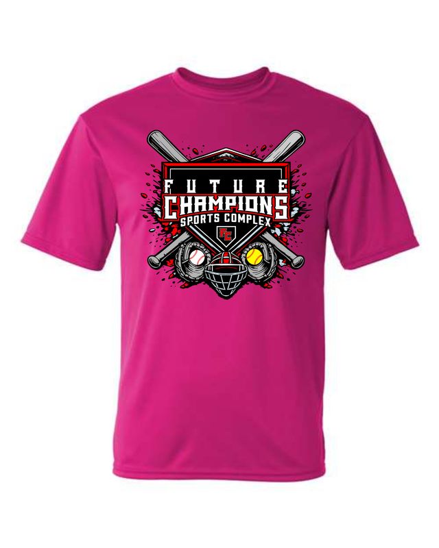 FC-SPRING FLING-5100 HOT PINK DRI-FIT T-SHIRT (FRONT &amp; BACK PRINT)