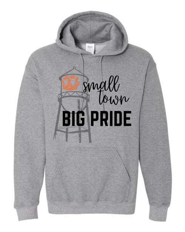 NEW BERLIN-SMALL TOWN BIG PRIDE-18500 GRAPHITE HEATHER PULLOVER HOODIE