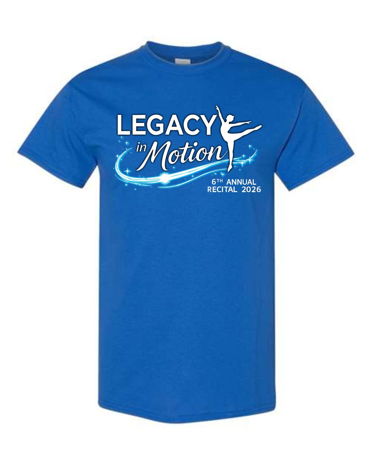 LEGACY IN MOTION-5000 ROYAL BLUE UNI-SEX T-SHIRT