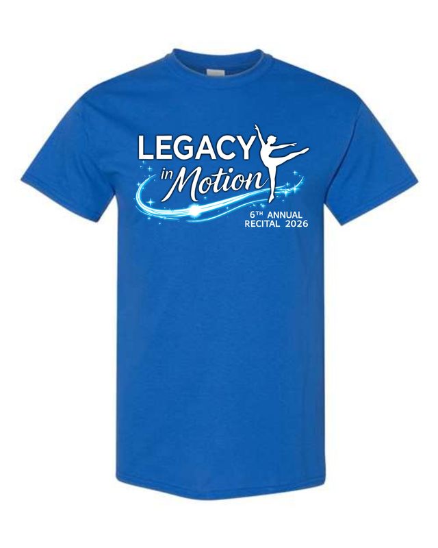 LEGACY IN MOTION-5000 ROYAL BLUE UNI-SEX T-SHIRT