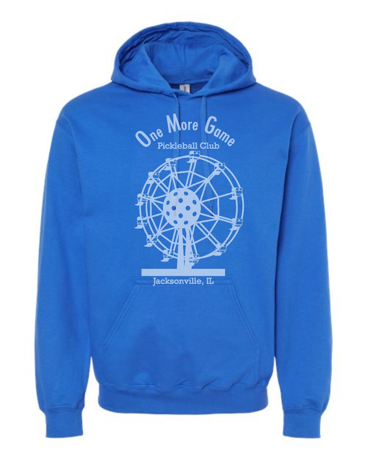 OMG-SF500 ROYAL BLUE SOFT STYLE MIDWEIGHT HOODED SWEATSHIRT