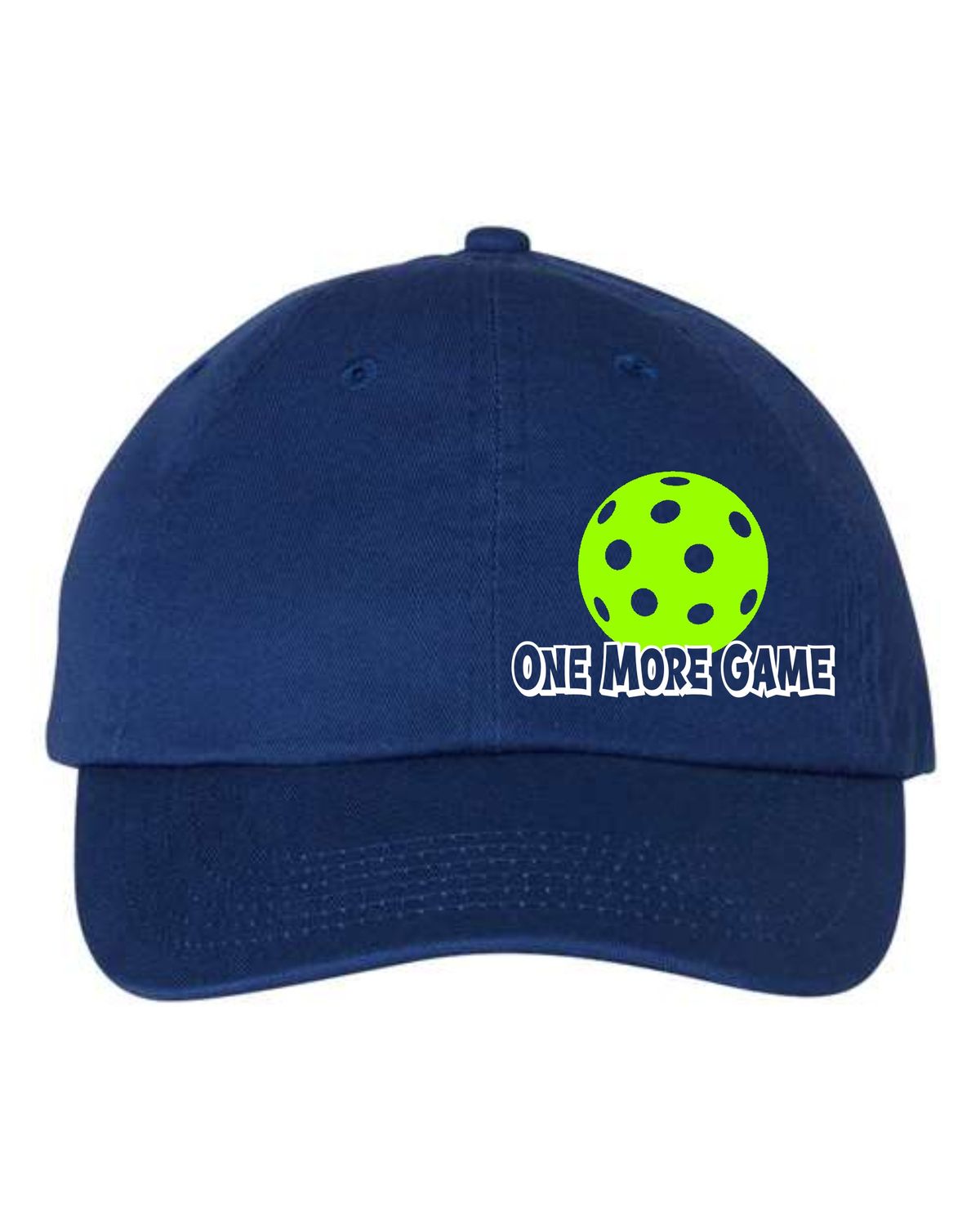 OMG-VC300A ROYAL BLUE BIO-WASHED CLASSIC DAD HAT (EMBROIDERED)