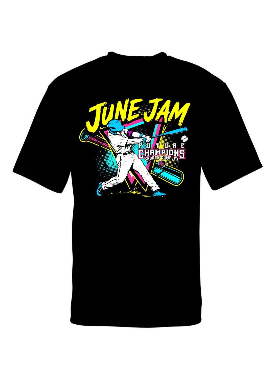 FC-JUNE JAM-5100 BLACK DRI-FIT T-SHIRT (FRONT &amp; BACK PRINT)