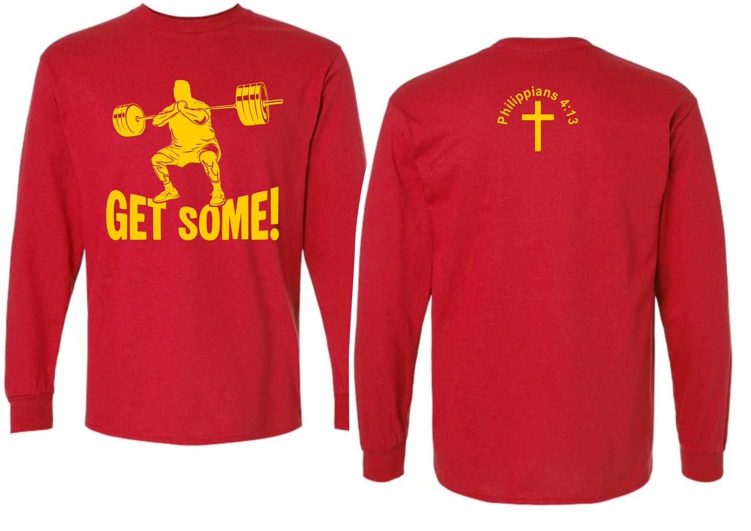GET SOME-5400 RED LONG SLEEVE-T
