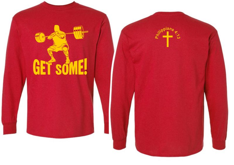 GET SOME-5400 RED LONG SLEEVE-T