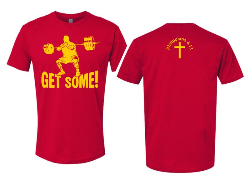 GET SOME-3001 RED SOFT STYLE T-SHIRT