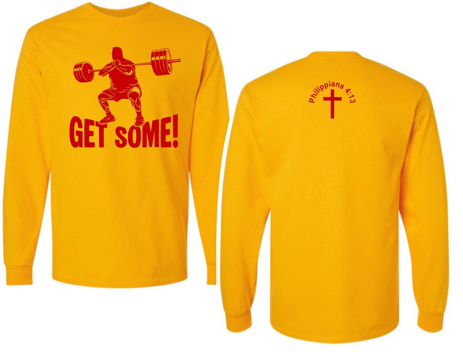 GET SOME-5400 GOLD LONG SLEEVE-T