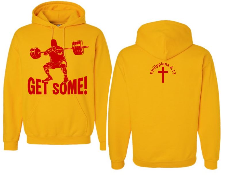 GET SOME-18500 GOLD PULLOVER HOODIE