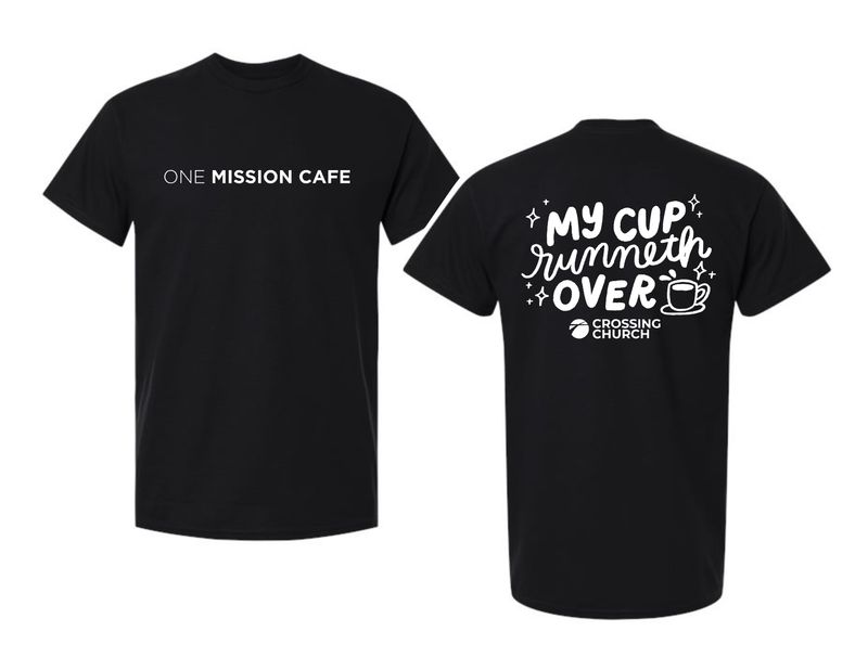 CROSSING CHURCH-5000 BLACK UNI-SEX T-SHIRT