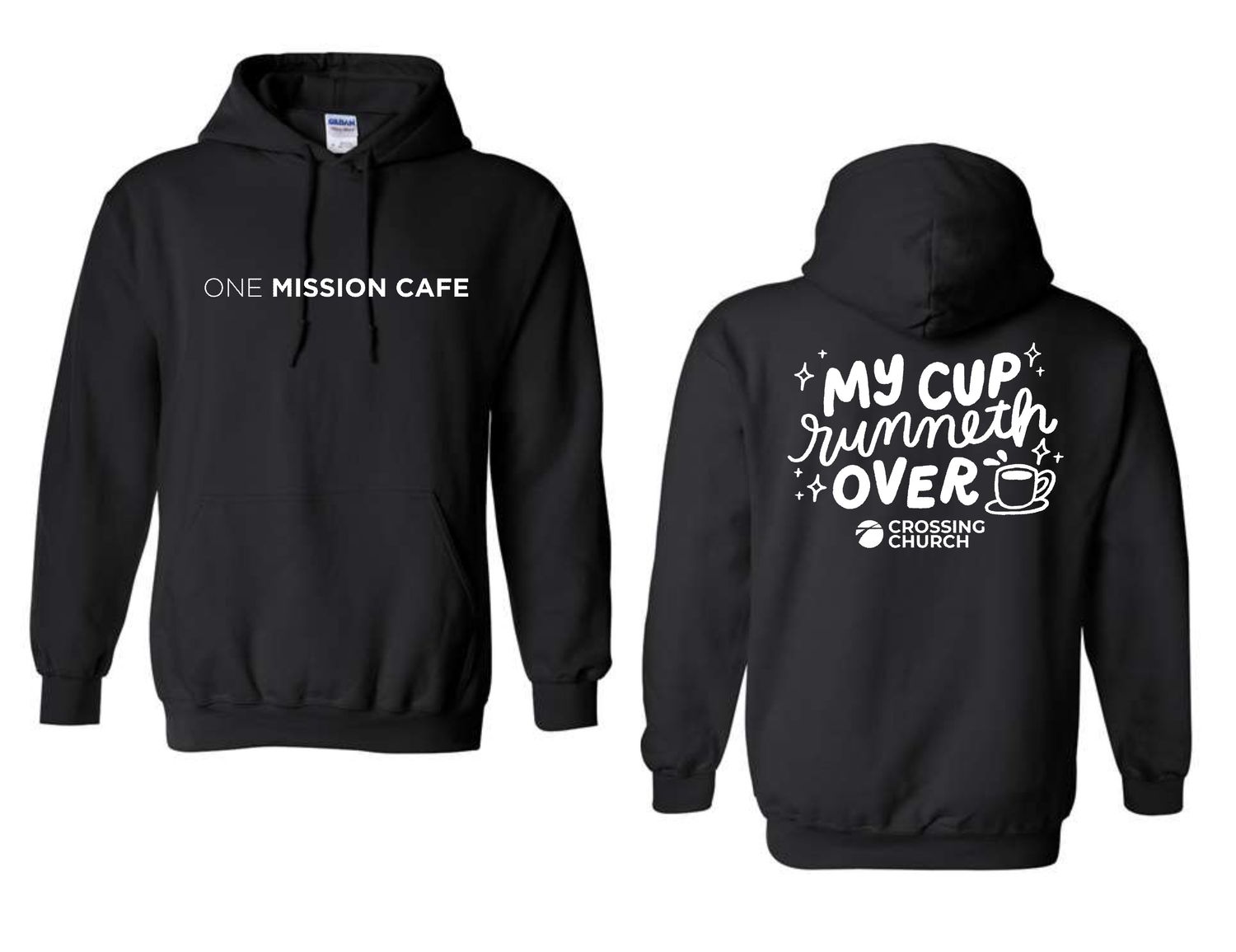 CROSSING CHURCH-18500 BLACK PULLOVER HOODIE