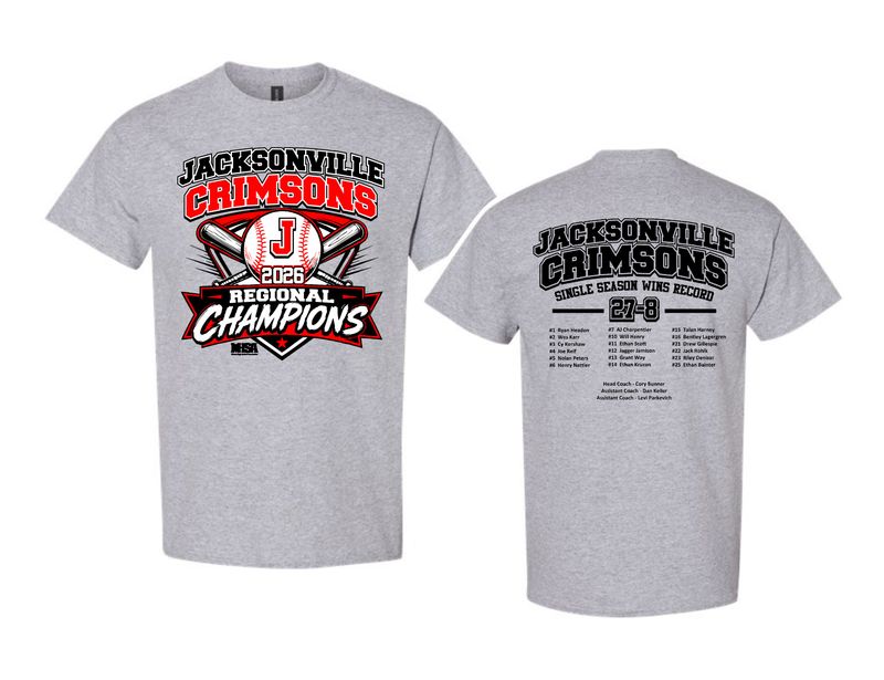 JHS BASEBALL REGIONAL CHAMPS-5000 SPORT GREY / UNI-SEX T-SHIRT