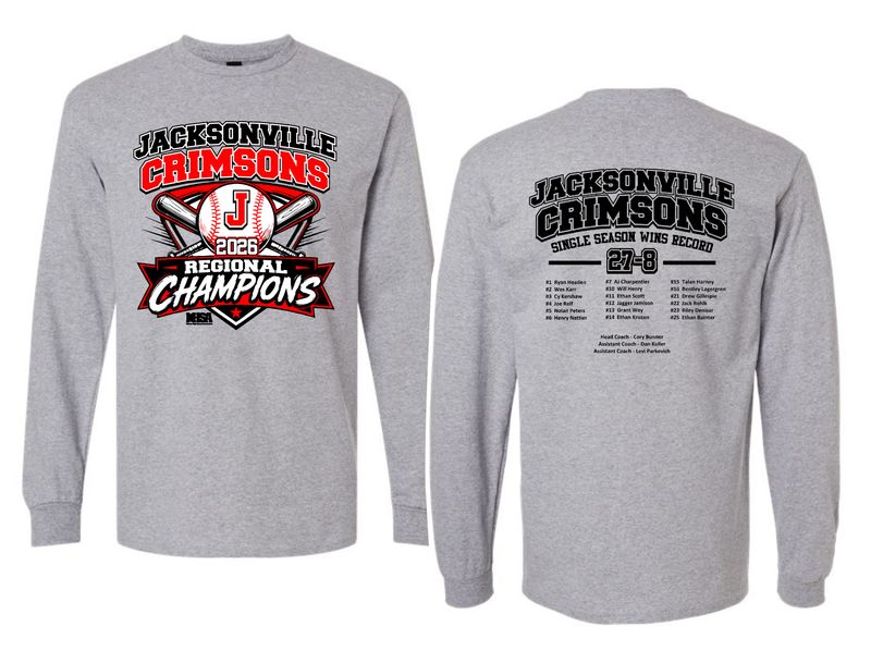 JHS BASEBALL REGIONAL CHAMPS-5400 SPORT GREY / LONG SLEEVE-T