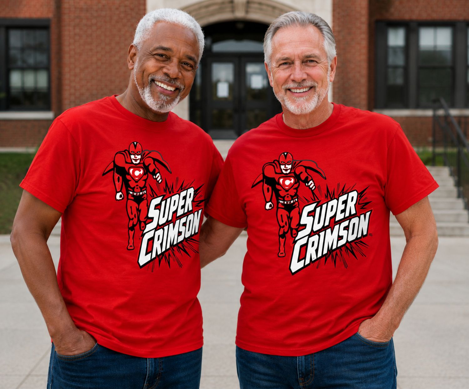 JHS SUPER CRIMSON-#8000 Gildan 50/50 Cotton/Poly Blend Uni-Sex T-Shirt