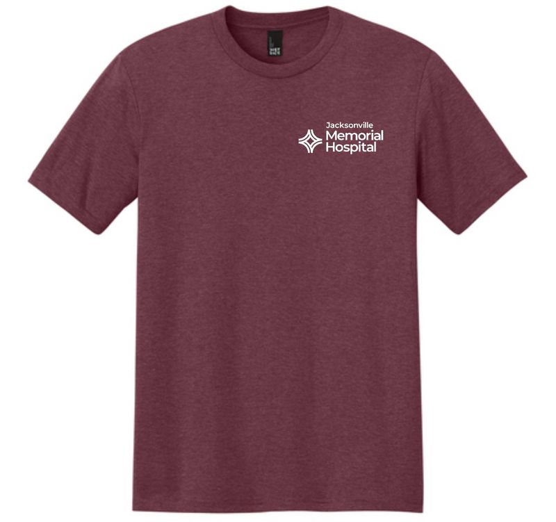 JMH-DM130 District® Perfect Tri® Uni-Sex Tee MAROON FROST
