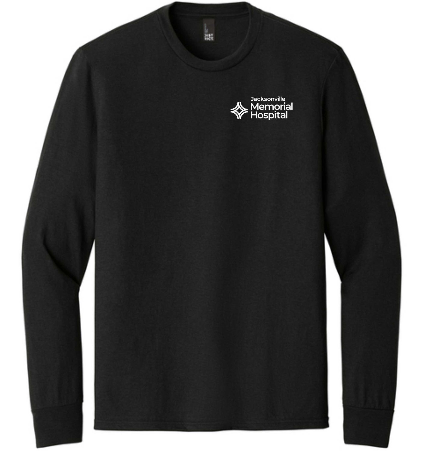 JMH-DM132 District® Perfect Tri® Long Sleeve Tee BLACK