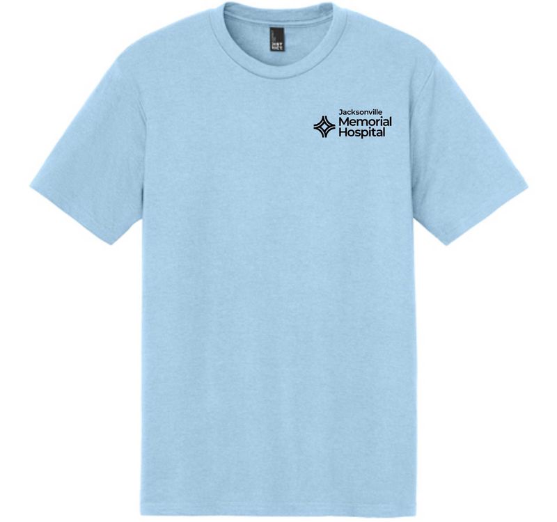 JMH-DM130 District® Perfect Tri® Uni-Sex Tee ICE BLUE