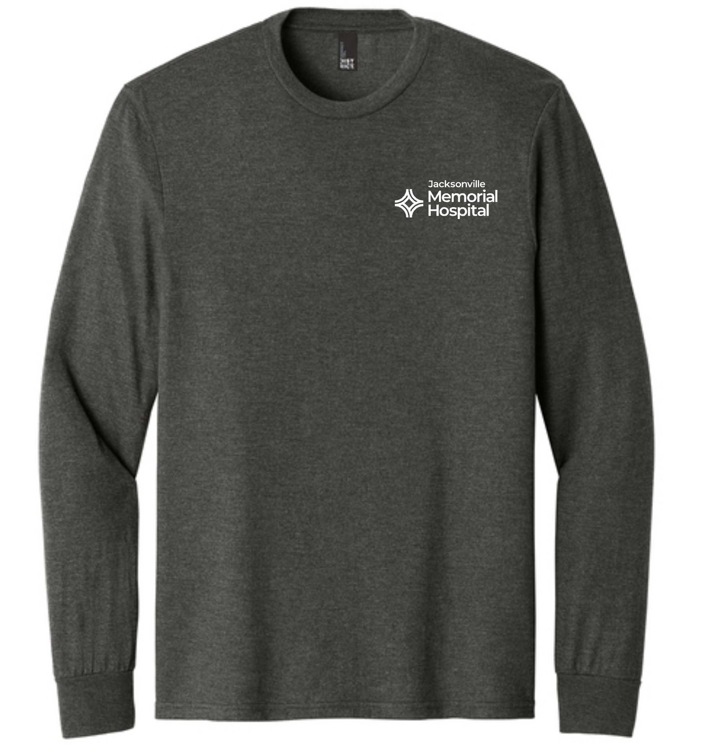 JMH-DM132 District® Perfect Tri® Long Sleeve Tee CHARCOAL