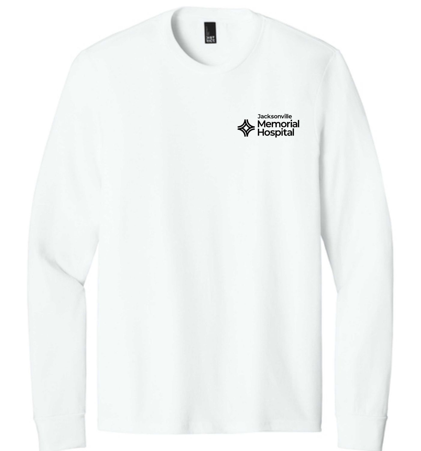 JMH-DM132 District® Perfect Tri® Long Sleeve Tee WHITE