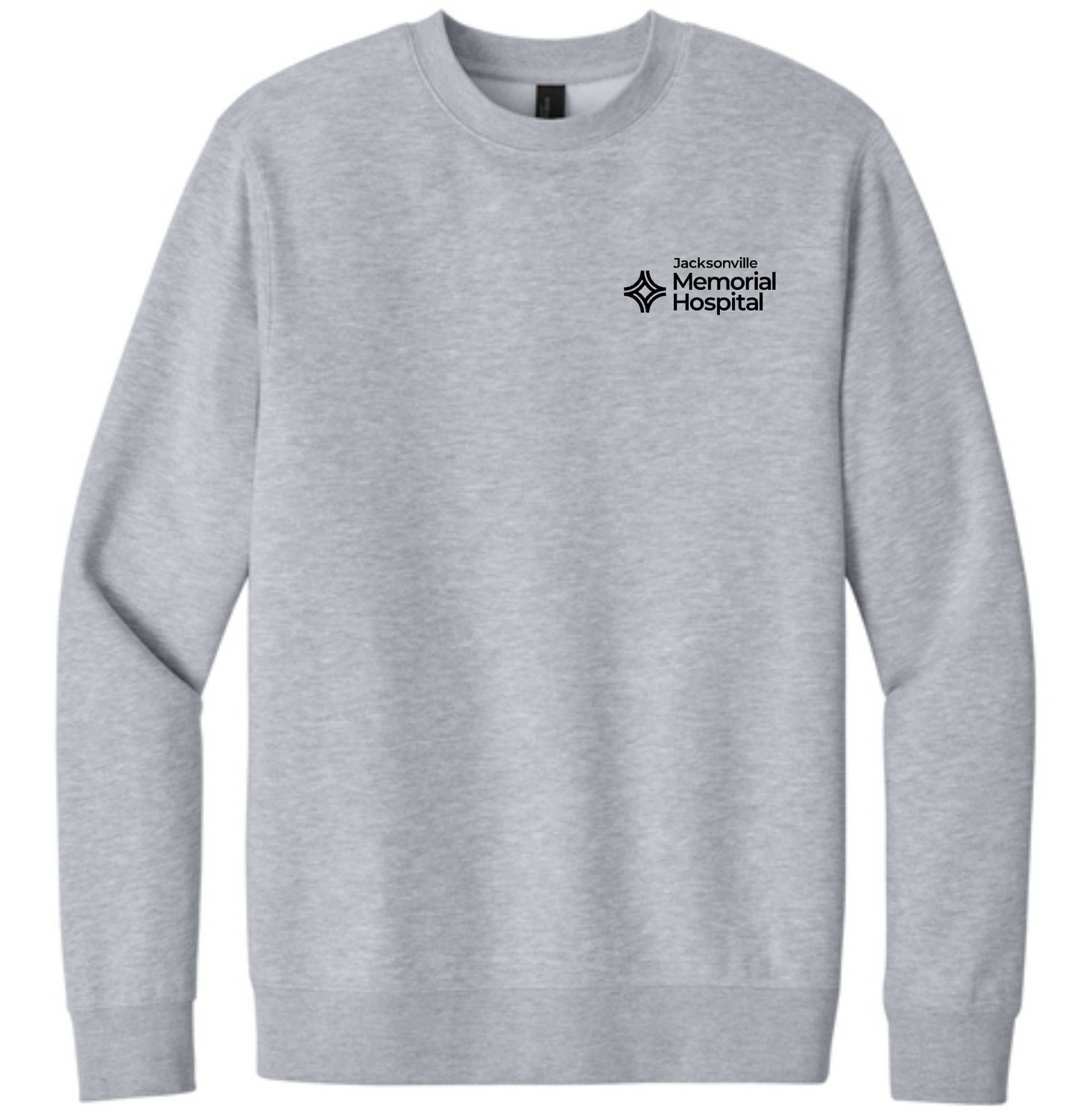 JMH-DT6104 District® V.I.T.™ Fleece Crew LIGHT HEATHER GREY