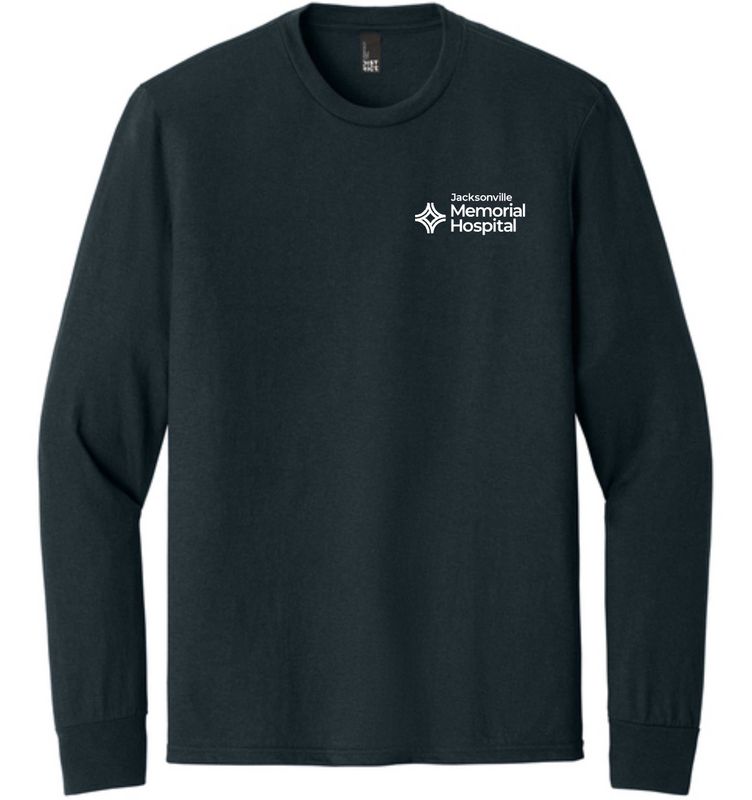 JMH-DM132 District® Perfect Tri® Long Sleeve Tee NAVY BLUE