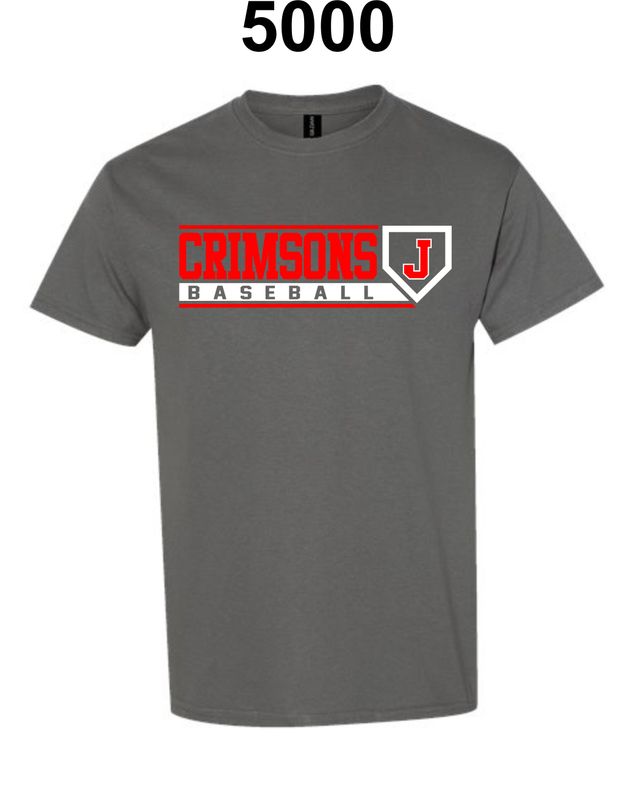 JMS BASEBALL-5000 CHARCOAL UNI-SEX T-SHIRT