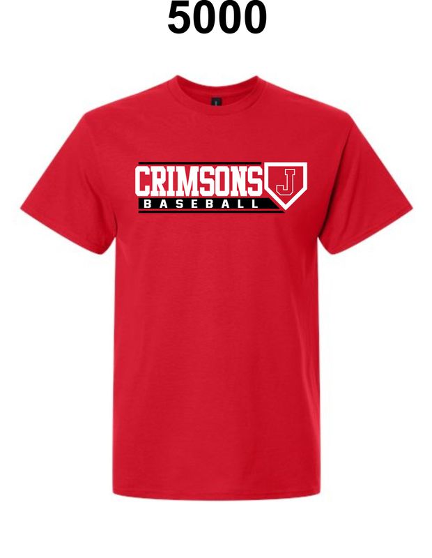 JMS BASEBALL-5000 RED UNI-SEX T-SHIRT