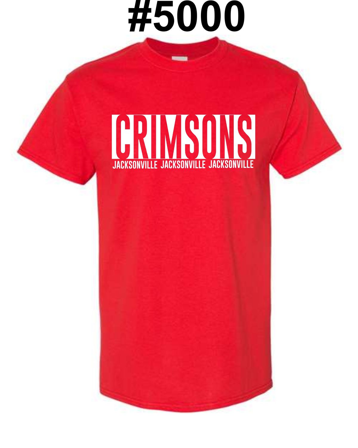 JMS-DESIGN 2 RED #5000 UNI-SEX T-SHIRT