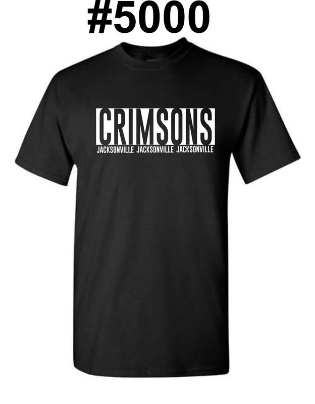 JMS-DESIGN 2 BLACK #5000 UNI-SEX T-SHIRT