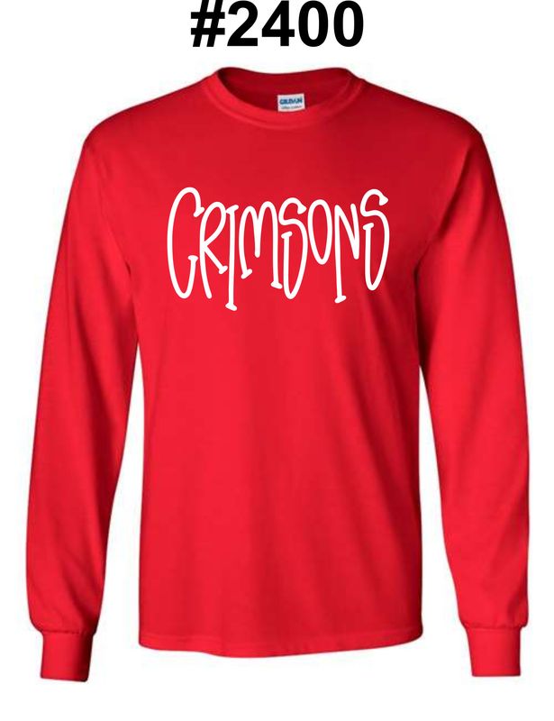 JMS-DESIGN 4 RED #5400 LONG SLEEVE-T