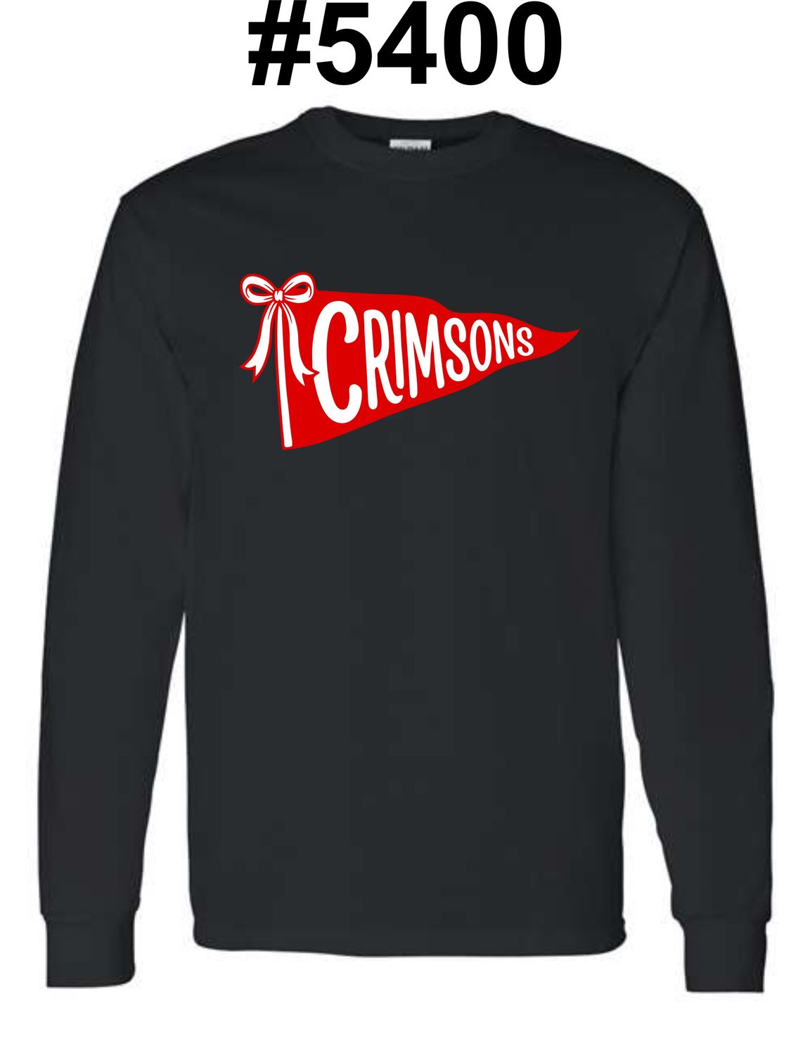 JMS-DESIGN 5 BLACK #5400 LONG SLEEVE-T