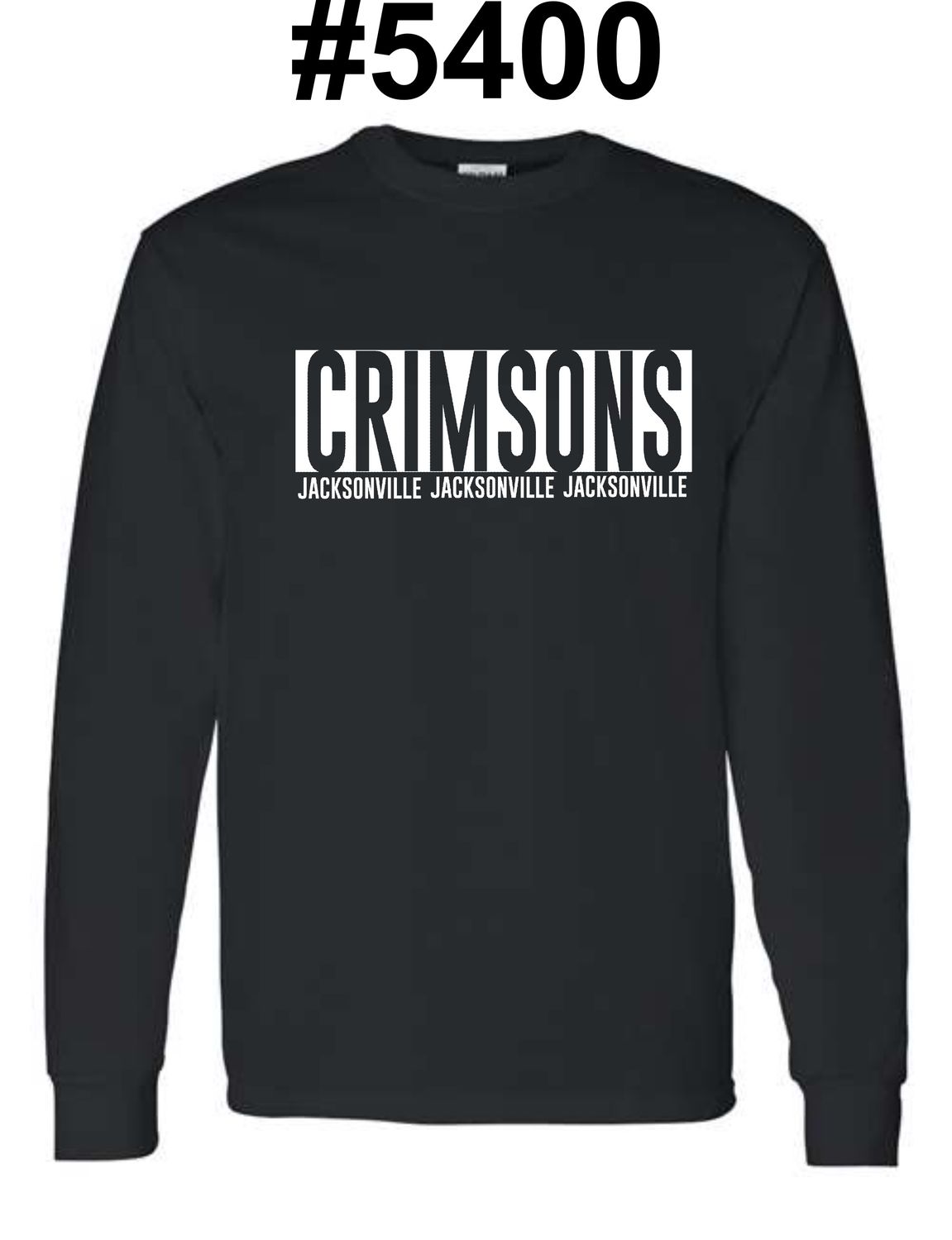JMS-DESIGN 2 BLACK #5400 LONG SLEEVE-T