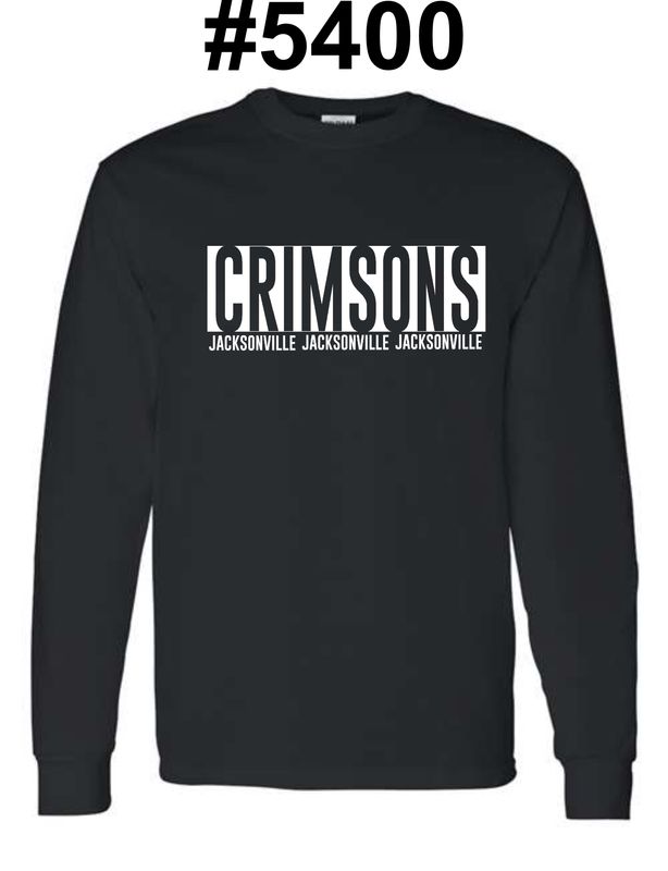 JMS-DESIGN 2 BLACK #5400 LONG SLEEVE-T