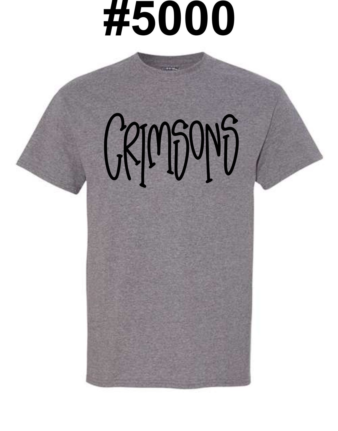 JMS-DESIGN 4 GRAPHITE HEATHER #5000 UNI-SEX T-SHIRT