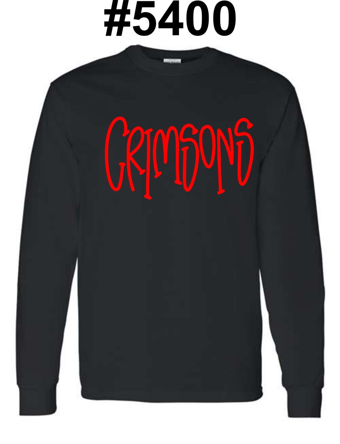 JMS-DESIGN 4 BLACK #5400 LONG SLEEVE-T