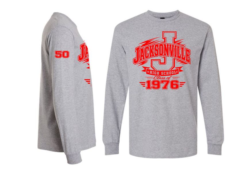 CRIMSONS CLASS OF 1976-5400 SPORT GREY LONG SLEEVE-T